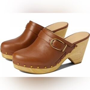 Veronica Beard Hendrix Hazelnut Clogs size 7 NIB